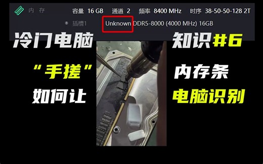 如何让电脑识别“手搓”的内存条？JEDEC是什么神秘组织？DDR5内存的频率为什么突飞猛进？【冷门电脑知识#6】