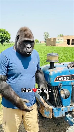Gorilla and panda funny part 84 | meta Punjab | #comedy #comedy #punjabicomedy #punjabi