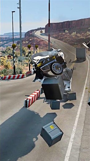 Realistic Highway Car Crashes #242