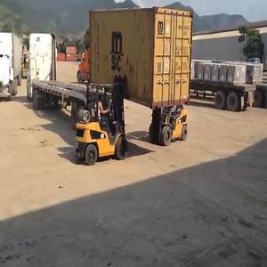55K views · 78 reactions | Lower 20 Foot Container With Forklift | Friendly machines | Facebook