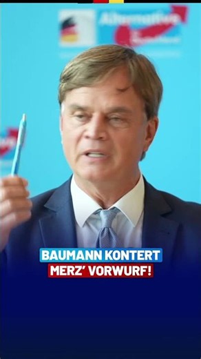 Bernd Baumann counters Merz’s incredible Nazi comparison! - AfD parliamentary group in the Bundestag