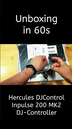 Unboxing Hercules DJControl Inpulse 200 MK2 Beginner DJ-Controller #shorts