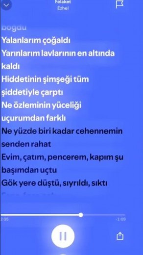 Ezhel - Felaket (lyrics/şarkı sözleri)