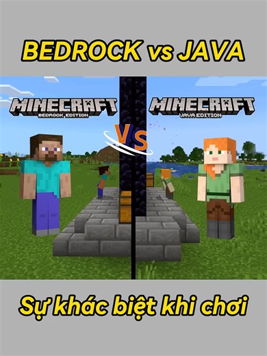 Khác Biệt Giữa Minecraft Bedrock và Java