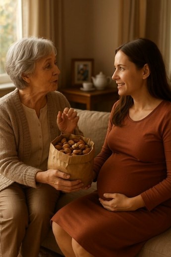 I was six months pregnant when my mother-in-law started bringing me nuts every day, saying they were good for the baby. I believed her—until one visit changed everything. When I was six months pregnant, life felt both fragile and beautiful. Every little kick from my baby reminded me that a tiny heart was beating inside me, depending entirely on me 🤰💞. My husband, Daniel, worked long hours, so I spent most of my days alone at home — except for the frequent visits from my mother-in-law. She love