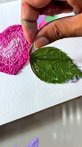 1M views · 841 reactions | Brilliant Idea  Creative Texture Paintings With Leaf #Art #Nature #Creativity #Painting #Leaves | Creative Art & Craft Ideas | Facebook