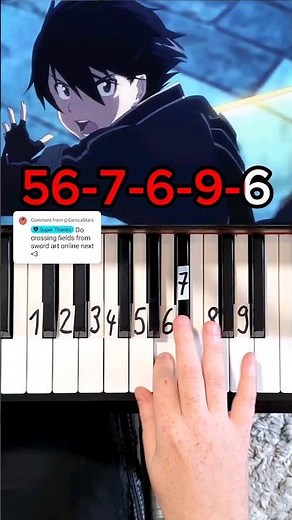 Sword Art Online Opening Piano Tutorial #shorts