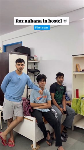 Janmayjay Sapra on Instagram: "Roz nahana in hostel 💀 . . . Thanx : @soulmuse.store @meharagarwal2 @bottamlesspit ✨ . . . . #reels #comedy"