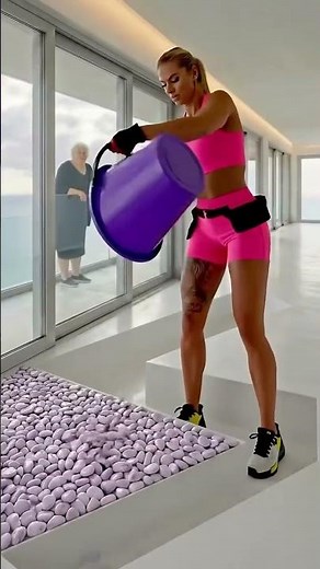 Breaking the Floor to Build a Luxury Pebble Stone & Epoxy Walkway | Satisfying Transformation