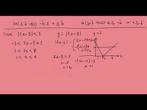 1.3 Solving modulus inequalities