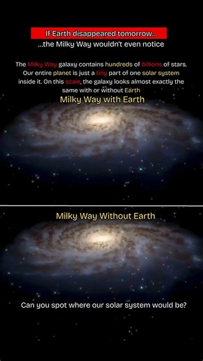 The Milky Way Doesn’t Notice Earth 🌌😳 #short #shorts #viral #trending #viralvideochallenge
