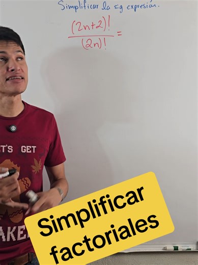 Simplificar expresiones con factoriales #factorial #matematica #matematicas #combinatoria #cristofertejeda