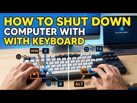 How to Shut Down Computer with keyboard | How to Turn Off PC with Keyboard Shortcuts (Windows 10/11)