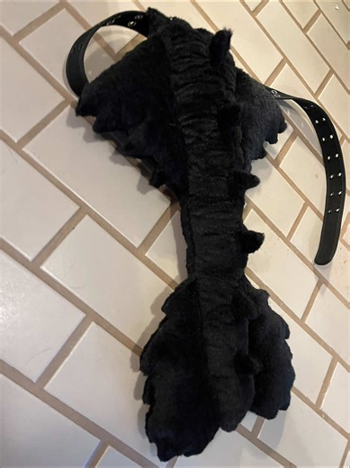 Toothless tail made for my little sister!! #furry #art #commission #httyd