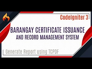 CodeIgniter 3 Generate Report using TCPDF