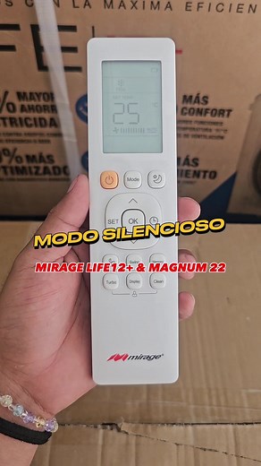 MODO SILENCIO | Mirage LIFE12 & Magnum 22 #aireacondicionado #mirage #control #viral #life12