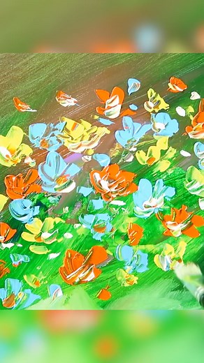 11K views · 297 reactions | Floral Painting : Learn BLENDING & COLOR MIXING  #raygrimesfineart #abstract #acrylicpainting #blending #abstractart #canvas #painting | Ray Grimes Fine Art | Facebook