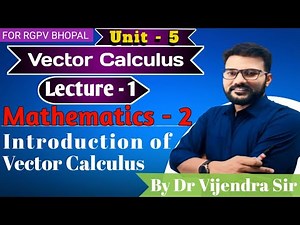 Lec-1 introduction of vector calculus