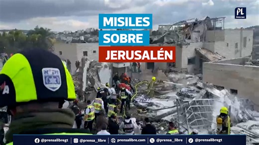 Irán lanza misiles contra Jerusalén e Israel; al menos nueve muertos y decenas de heridos Varios misiles iraníes impactaron este fin de semana en distintas zonas de Israel, incluida Jerusalén. La noche del domingo, un proyectil cayó en una carretera del área de Jerusalén y dejó varios heridos, según reportes de los servicios de emergencia, cuyas cifras variaron entre cinco y siete personas afectadas, dos de ellas atendidas por crisis de ansiedad. Lea más en prensalibre.com | Prensa Libre
