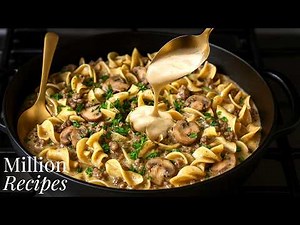 I Make This Ground Beef Mushroom Dinner 3 Times a Week!😋 in One Skillet. This recipe drive you crazy