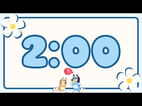 2 Minute Timer Bluey for Kids - Calm and Relaxing Music