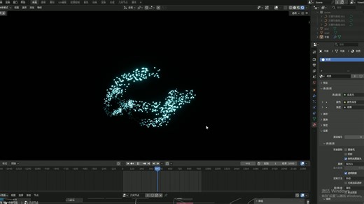 [Blender] 物体曲线路径变换 blender几何节点在无人机表演中的应用