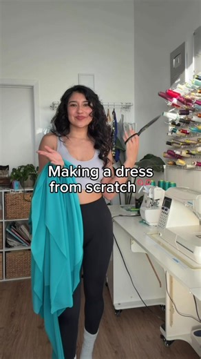 Make a dress from scratch with me✂️ #diydress #slowfashion #handmade #sewingproject #huacachina