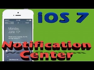 iOS 7 Notification Center REVIEW DEMO Walkthrough | Interactive video !