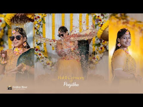 Poojitha Haldi Promo | Golden Hour Photography | Bride Haldi Trailer | Teaser | 4k