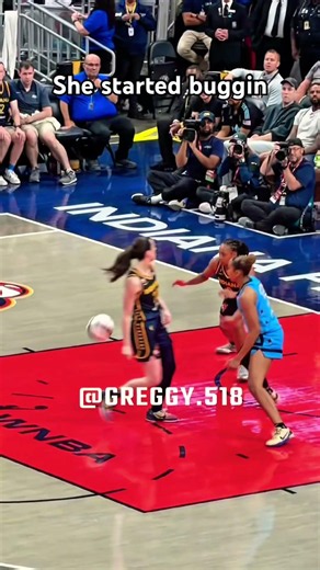 Caitlin started it completely bugging #caitlinclark #wnba #basketball