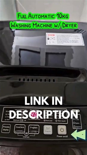 10kg Washer Dryer Combo: BEST Portable Top Load! 🔥 #LaundryHack#shorts