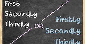 First, secondly, thirdly, or...