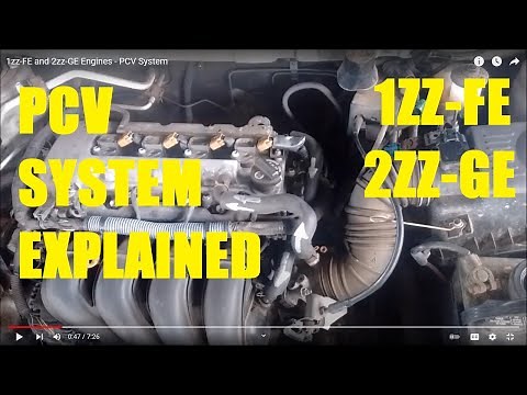 1zz-FE and 2zz-GE Engines - PCV System - Corolla, Celica, MR2, Matrix, Vibe