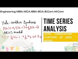 Auto correlation function of AR(2) model