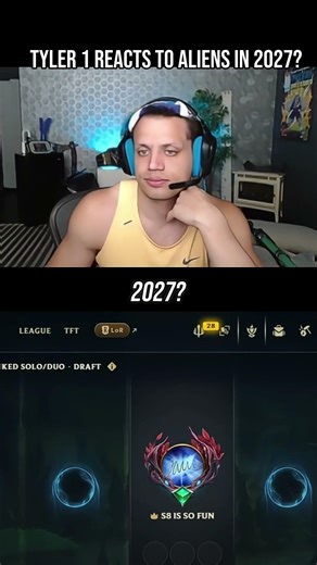 Tyler 1 reacts to aliens allegation #tyler1 #leagueoflegends #viralitypoly