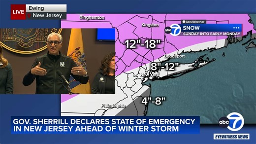 57K views · 96 reactions | Gov. Mikie Sherrill and NJ officials give update on winter storm preparations in New Jersey Read more: https://abc7ny.com/live-updates/winter-storm-weekend-nyc-area-northeast-prepare-potential-snow-extreme-cold/18443469/ | ABC7NY | Facebook
