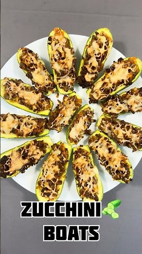 Stuffed Mini Zucchini Boats