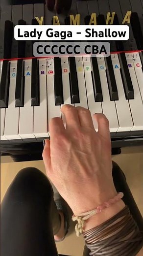 EASY Piano Tutorial - Shallow - Lady GAGA #pianotutorial