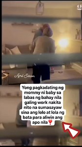 3.1K reactions · 32 shares | Yong pagkadating ng mommy ni baby sa labas ng bahay nila galing work nakita nito na sumasayaw sina ang lolo at lola ng bata para aliwin ang apo nila❣️ #fbreelsfypシ゚viralvideo #followerseveryonehighlights #fbreelsfypシ゚viralvid #fbreelsfypシ゚ #fbreelsvideo | April Sescon | Facebook