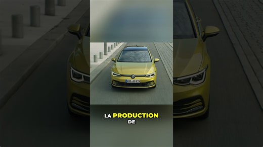⚡ Volkswagen prépare la Golf électrique mais garde le thermique #automobile