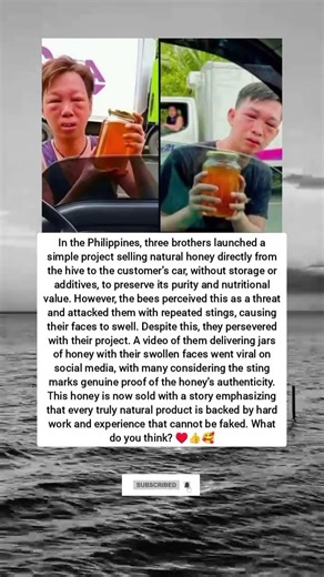 In the Philippines, three brothers launched a simple project selling natural honey directly from the
