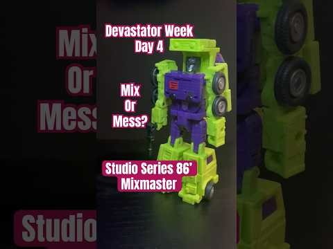 SS 86’ Mixmaster Review Devastator Week (4) #transformers #hasbro #devastator #ss86 #fyp #shorts
