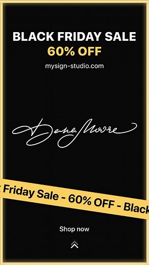 2.8K views | ✍️ Create an amazing signature with professional calligraphers ✅ You easily learn how to sign within 30 min with the help of a personalized tutorial ✅ You don't need to change any documents. New signature will have the same legally binding power as your current one ✅ Money back guarantee. If you If don't like the result, we will refund your money  Enjoy Black Friday savings now! Get 60% OFF  | MySign | Facebook