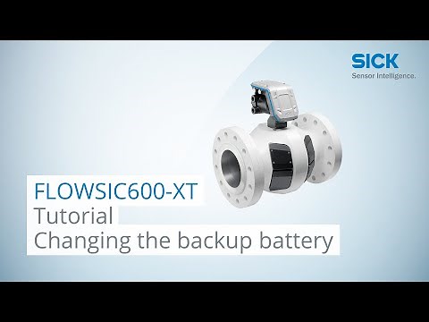 Tutorial: Changing the backup battery of the FLOWSIC600-XT gas meter