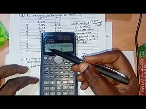 How to calculate regression and correlation by using a calculator