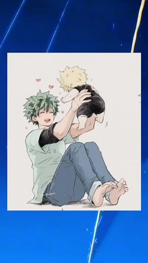 El bebé de #bakugoydeku💕💕🥹 es el mejor momento para ellos dos 🥹🥹🥹🥹 el mini #bakugou 💕👨‍👨‍👦. Síganme por más historias cortas. ☺️☺️☺️