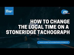 How to change the local time on a Stoneridge SE5000 Tachograph