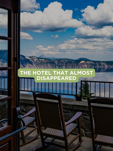 This historic hotel almost didn’t survive… and today it’s one of the most incredible places you can stay in America. Crater Lake Lodge sits directly on the rim of Crater Lake, the deepest lake in the United States. When the lodge first opened in 1915, it quickly became famous for its unbelievable views of the volcanic crater and the deep blue water below. But decades of brutal winters — the park gets more than 40 feet of snow every year — left the building in terrible shape, and by the 1980s off