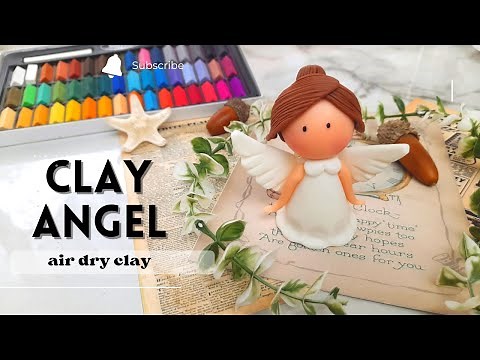 Clay Angel: How to Make Clay Angel | Clay Sculpture | Air Dry Clay | Clay Crafts #clay #tutorial