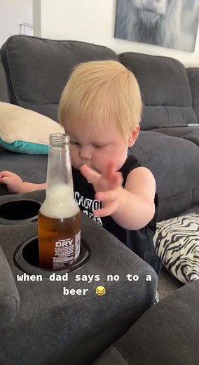 Child's Hilarious Beer Mimicking Moment